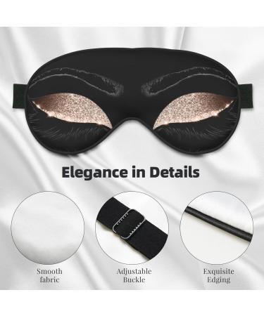 Eyelash Pattern Soft Sleep Eye Mask | Breathable Eye Patch for Women | Perfect for Travel & Relaxation - Buy Online on SooperMarket.com