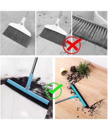 Adjustable Professional Floor Squeegee with 50 Handle - Ideal for Garage, Tile, Shower, and Hair - Foam Water Wiper - Buy Online on SooperMarket.com