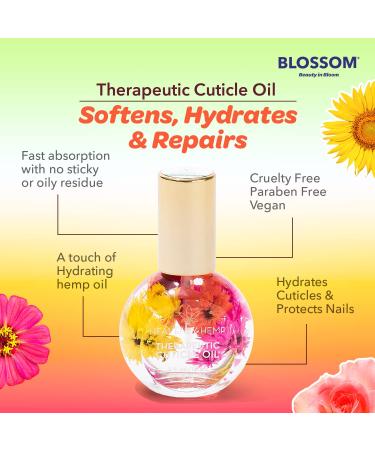 Blossom Heavenly Hemp Spring Bouquet Cuticle Oil - 0.42 fl oz - Moisturizing, Strengthening, Made in USA - Buy Online on SooperMarket.com