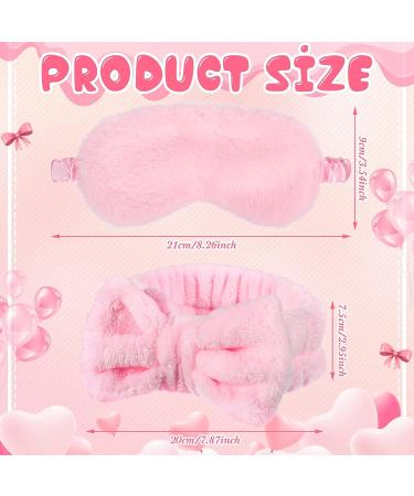Jexine 24 Pcs Spa Headband Plush Sleep Eye Mask Bulk Set - Simple Style | Makeup Headband for Face Washing, Sleepover Party Supplies for Women - Buy Online on SooperMarket.com