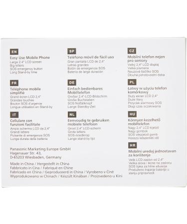 Panasonic KX-TU446EXG Senior Cell Phone - Shockproof SOS Button Large Display & Keys - No Contract - Gray - Buy Online on SooperMarket.com