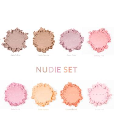 MARBLERS Cosmetic Grade Lip-Safe Mica Powder 4oz Set - Nudie 8 Color | Pearlescent Pigment for Lip Gloss, Eyeshadow, Nail Polish, Non-Toxic & Vegan - Buy Online on SooperMarket.com