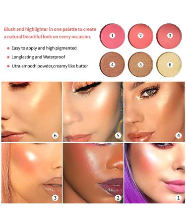 Multifunctional Makeup Palette: Blusher, Highlighter, Contour, and Bronzer - High Pigmented, Longlasting Formula - Buy Online on SooperMarket.com
