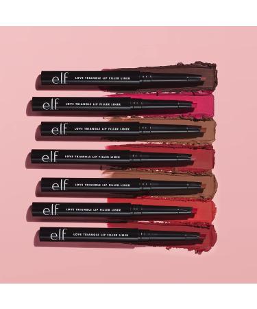 e.l.f. Love Triangle Lip Filler Liner - 2-in-1 Sculpting & Filling Pencil, Long-Lasting Deep Brown Color - Buy Online on SooperMarket.com