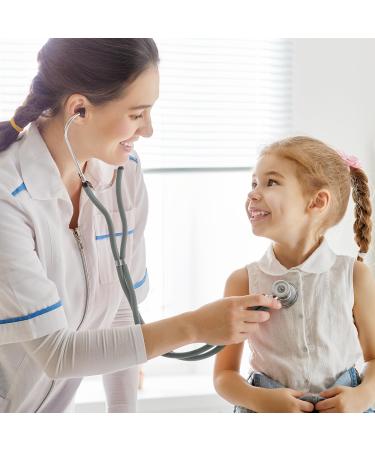 HONSUN Dual Head Stethoscope for Adults & Kids - Classic Cardiology Stethoscope for Doctors Nurses & Students - Gray - International Shipping Available - Buy Online on SooperMarket.com