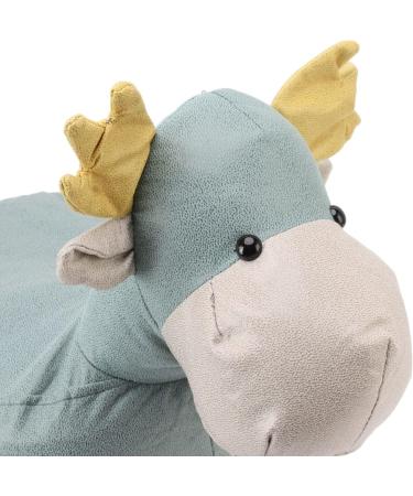TOPINCN Giraffe Animal Shaped Footstool for Kids - Non-Slip Wooden Legs Blue - Buy Online on SooperMarket.com