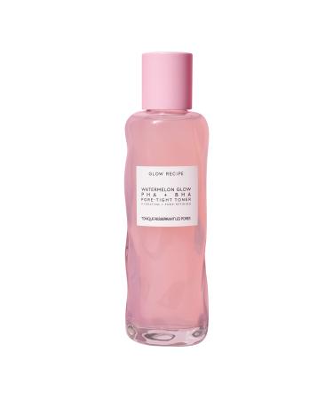 Glow Recipe Watermelon Glow PHA + BHA Pore-Tight Face Toner - PHA Hydrating Toner & BHA Exfoliant with Cactus Water, Cucumber, Tea Tree & Hyaluronic Acid for a Smooth Watermelon Glow (150ml) 5.07 Fl Oz (Pack of 1)