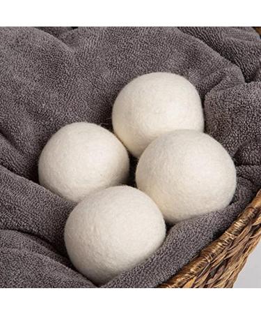 6 Pack Reusable Wool Dryer Balls Fabric Softener Static Reducer Skin-Friendly for Washing Clothes.(6CM) - Buy Online on SooperMarket.com
