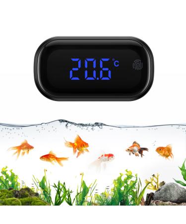 Ankilo aquarium thermometer aquarient thermometer digital with touch screen LED wireless temperature meter marine thermometer digital water thermometer for fresh water sea water reptiles 1