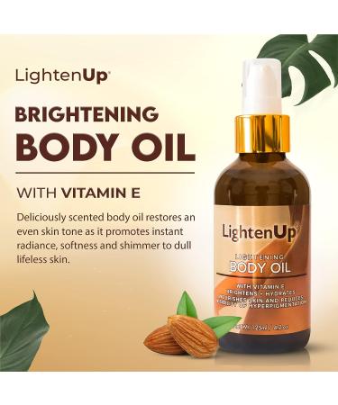 OMIC LightenUp Brightening Body Oil - 4.2 fl oz - Dark Spot Remover for Men and Women - Vitamin E, Shea Butter, Almond Oil - Hyperpigmentation Serum - Buy Online on SooperMarket.com