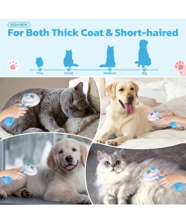 ZIMCATE Cat & Dog Brush - Ergonomic One-Click Cleaning Tool for Short & Long-Haired Pets Ideal for Rabbits - Blauer See Wool Brush - Buy Online on SooperMarket.com