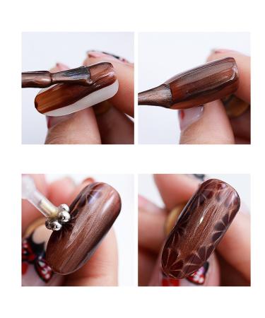 Magnetic Nail Art Tool - CAT Eye Nail Magnet & UV LED Pencil for Professional Acrylic Manicure - Buy Online on SooperMarket.com
