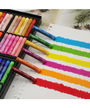 Mont Marte Extra Soft Oil Pastels 72pc - Assorted Bright Colors - Vibrant and Buttery - Ideal for Art, Craft, Coloring, and Sketching - Buy Online on SooperMarket.com