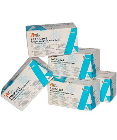 5x 5 nasal antigen lay test self-test CE 1434 Self-test also for the Omicron variant