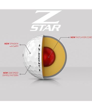 Srixon Z-Star XV Golf Balls - White (Prior Generation) | High Performance Golf Ball - Buy Online on SooperMarket.com