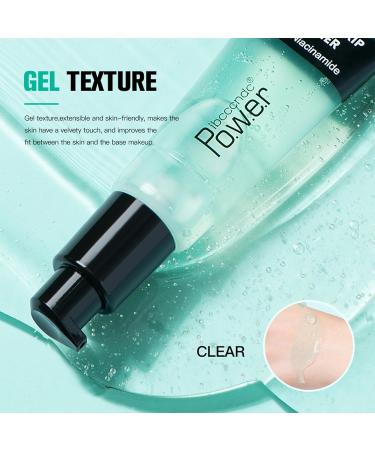 Mrettick Hydrating Face Primer Gel with Hyaluronic Acid - 2 Colors, Power Grip Formula for Smoothing Skin and Gripping Makeup - Moisturizing Green Primer - Buy Online on SooperMarket.com
