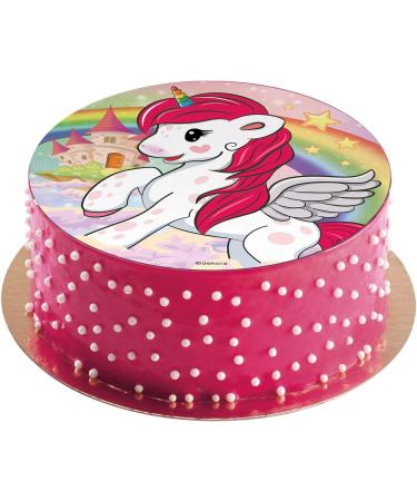 Dekora - Edible Paper Unicorn Cake Topper - 16 cm Unicorn 16 cm - Buy Online on SooperMarket.com
