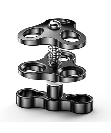 Sea frogs Triple Ball Clamp Diving Camera Bracket Aluminum Spring Flashlight Clamp for Diving Underwater Photography System CP-4