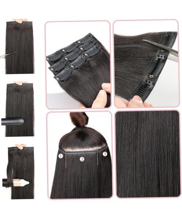1PC Tape Hair Extensions Human Hair Black Hair Extensions Clip In 15.8'' Human Hair Extensions Real Human Hair Extensions Tape Invisible Straight Hair Pieces for Long Hair Women - Buy Online on SooperMarket.com