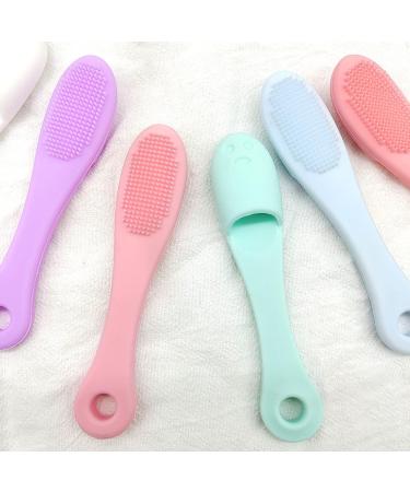 5-Pack Soft Silicone Facial Cleansing Brushes - Gentle Cleanser for Blackhead Removal and Massage - Buy Online on SooperMarket.com