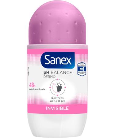 Sanex Dermo Invisible Roll On Antiperspirant 50ml pack of 6 white Invisible 50 ml (Pack of 6) - Buy Online on SooperMarket.com