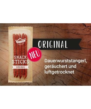 Craftsman Snack Sticks Original - Mini Salami & Smoked Sausage (15 x 45g) | Hearty Meat Snack for On-the-Go | International Shipping Available - Buy Online on SooperMarket.com