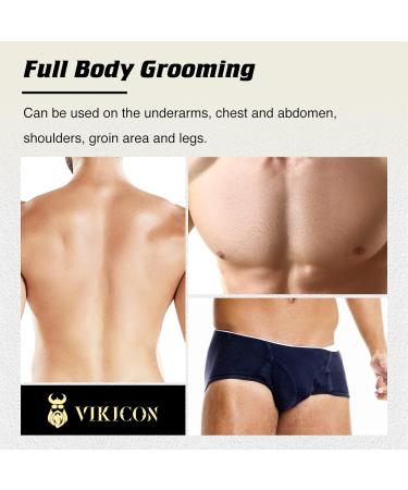 Vikicon Intimate Razor for Men - IPX7 Waterproof Body Hair Trimmer with Anti-Cut Ceramic Blade & Charging Station | Buy Internationally - Buy Online on SooperMarket.com