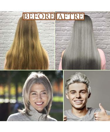 Silver Gray Hair Wax Pomade - Long Lasting Washable Temporary Color for Party Cosplay & Date | Non-Greasy Matte Styling Wax - Buy Online on SooperMarket.com