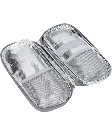 Portable Diabetic Medication Cooler Bag - Prevent Spoilage - Easy to Close - Multi Layer - Travel Friendly (Blue) - Buy Online on SooperMarket.com
