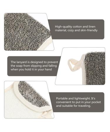FRCOLOR Bath Sponge & Dr. Sasquatch Soap Holder Bag - Microfiber Exfoliating Pouch for Body & Face Cleaning | 3pcs Soft Soap Bags - Buy Online on SooperMarket.com