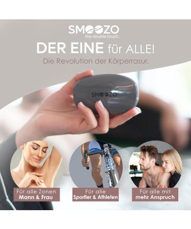 Buy SMOOZO Bundle Body Razor - Elegant Dark Blue with Design Tray & Cedar Care Oil | International Shipping Available - Buy Online on SooperMarket.com