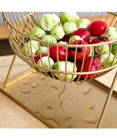 Kitchen Countertop Fruit Rack Fruit Basket Metal Deer Figurine Fruit Basket Fruit Bowl Metal Wire Vegetable Bowl Mesh Countertop Fruit Holder Bowl for Kitchen Counter Gold Black Fruit Trays (Color : - Buy Online on SooperMarket.com
