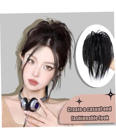 Clip on Ponytail for Woman 8 Teeth Claw Messy Bun Makeup Ponytail Extension Synthetic Fiber Stylish Clip in Claw Hair Washable Hairpiece for Photography Black - Buy Online on SooperMarket.com