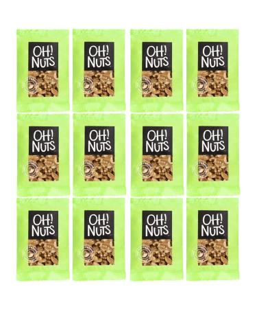 Oh! Nuts Snack Packs - All Natural Grab N Go Keto Snack - Healthy Meals for Office, Travel, School, Hiking - Assorted Box of 12 Individual Bags (Raw Walnuts)