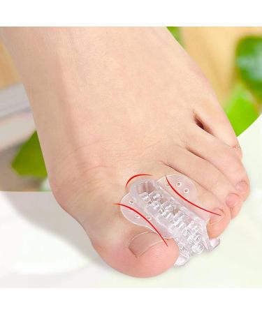 Clear Gel Big Toe Spacers & Separators - Hammer Toe Straightener for Crooked Toes - Corrector & Pads Remover - One Size - Buy Online on SooperMarket.com