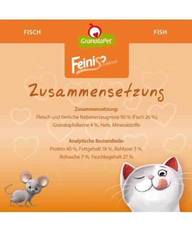 Buy Granapet Fine Mouse Fish Treats for Cats Grain & Sugar-Free Soft Snacks 100g (1 Pack) | Perfect Reward for Your Feline - Buy Online on SooperMarket.com