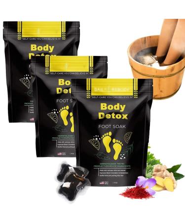 15 Pcs Herbal Detox&Shaping Cleansing Foot Soak Beads-Body Detox Foot Soak Herbal Detox Cleansing Foot Soak Beads Herbal Foot Cleansing Soak Beads for Men Women(3 boxes)