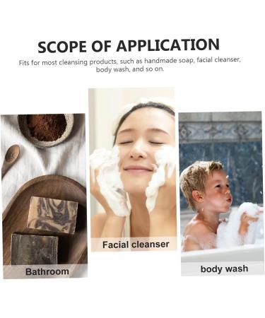 CANIGHT 5pcs Flip Soap Foam Net Exfoliator Sponge Mesh Soap Saver Bag Mesh Organizer Bags Cotton Linen Khaki - Buy Online on SooperMarket.com
