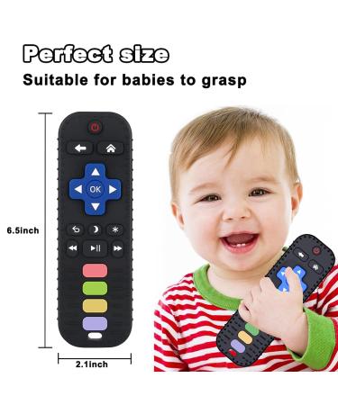 2-Pack Baby Teething Toys for Babies 6-12 Months - BPA Free Silicone Chew Toys for Teething Itchy Relief (White+Blue/Grey+Blue) - Buy Online on SooperMarket.com