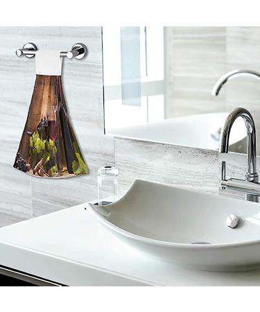 Boccsty Wine Glasses Hanging Kitchen Towels Set - 2 Pieces Farmhouse Hand Towels for Bathroom and Kitchen Decor - Buy Online on SooperMarket.com