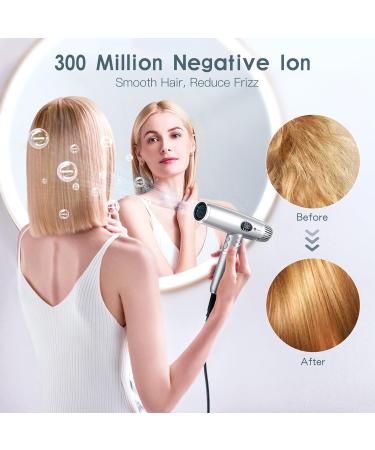 Professional Foldable Hair Dryer - Slopehill Ionic High-Speed Blow Dryer | Portable Compact Travel Dryer with Magnetic Diffuser & LCD Display - Buy Online on SooperMarket.com