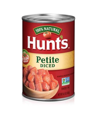 Hunt's Petite Diced Tomatoes, 14.5 Oz., Pack of 12 14.5 Ounce (Pack of 12)