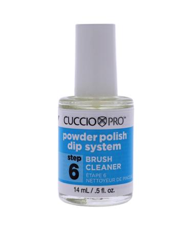Cuccio Colour Powder Polish Dip System Step 6 - Specially Formulated Resins - Vibrant Finish with Flawless, Rich Color and Durability - Brush Cleanser Nail Polish - 0.5 Oz