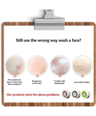 Opal Tool Face Cleaning Brush Heads - 4PCS Mixed Pack for Sensitive Skin & Deep Pore Cleansing - Compatible with Acne Brush Tools - Buy Online on SooperMarket.com