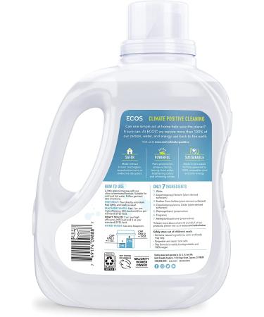 Earth Friendly Products ECOS Hypoallergenic Laundry Detergent Magnolia Lily 200 Loads 100oz - Pack of 2 - Buy Online on SooperMarket.com