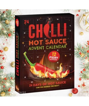 24 Days of Hot Sauce - Chilli Lovers Advent Calendar - Box - Buy Online on SooperMarket.com