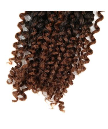 Lady Miranda Afro Kinky Curly Braiding Hair Extensions 10 Inch 3X Braid Synthetic Hair- Black&Brown 1B/30 - Buy Online on SooperMarket.com