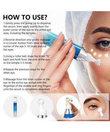 Rollerball Eye Cream | Moisturizing Dark Circle Reducer | Eye Serum 15ml - Shop Internationally - Buy Online on SooperMarket.com