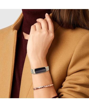 surundo Compatible with Fitbit-Luxe-Bands for Women Men  Magnetic Clasp Stainless Steel Mesh Metal Milanese Loop Wristband Replacement Strap for Fitbit Luxe/Luxe Special Edition Fitness Tracker Starlight - Buy Online on SooperMarket.com