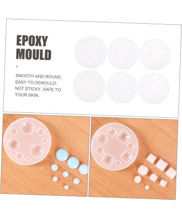 STOBOK 6pcs Crystal Epoxy Mold Silicone Molds Silicone Soap Molds Diy Mold Diy Epoxy Mold Manual Cake Mold - Buy Online on SooperMarket.com